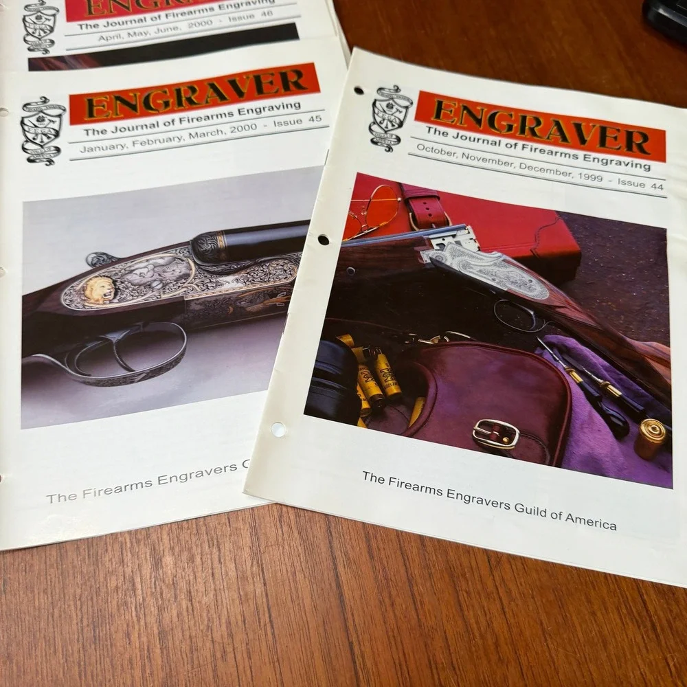 FEGA The Engraver Journal of Firearms Engraving Issues Lot of 10 1999-2002